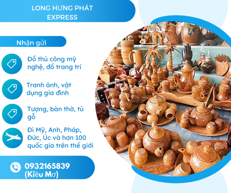 Gửi đồ thủ công mỹ nghệ đi nước ngoài 