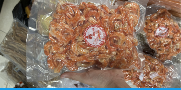 Gửi tôm khô đi Nhật