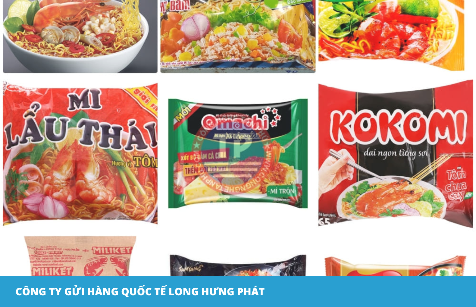 Gửi mì gói đi Hàn Quốc